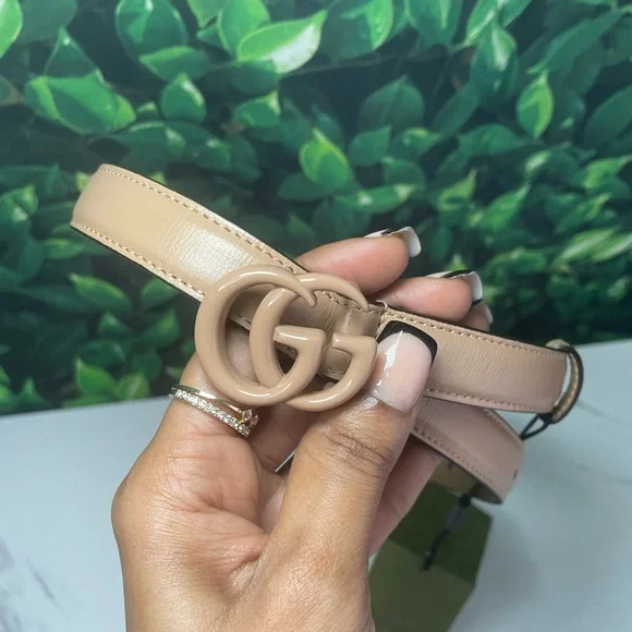 Kids Gucci belt in gold authentic Kids GG Belt – NM Kids Boutique main image 3